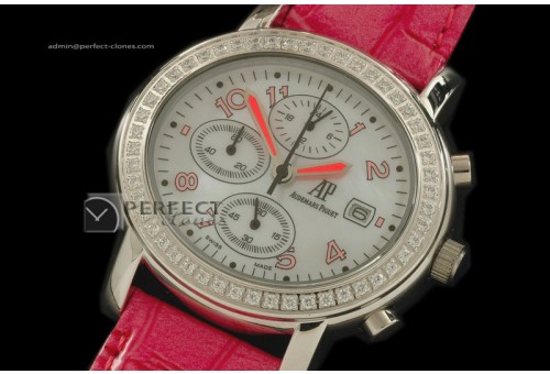 AP10084 Maserati 90th Anni SS White/Pink Japanese Chronograph Qt