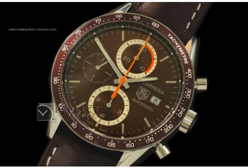 TG10107 Carrera Automatic Chronograph SS/LE Brown Swiss 775288