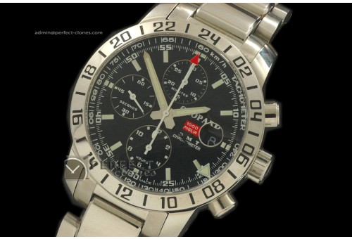 CP10037 Mile Miglia GMT Chrono SS Black A-77528800bph