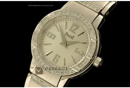 PI10018 Polo Ladies SS/Diamonds Silver Swiss Eta Quartz