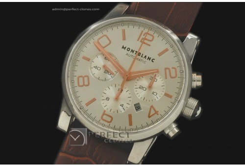 MB10023 Timewalker Chrono SS/LE White/RG Asia 77528800bph