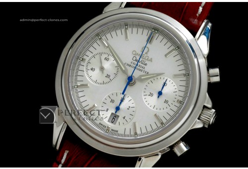 OMDE10019 Chronograph SS White Asia 775Working Chronos