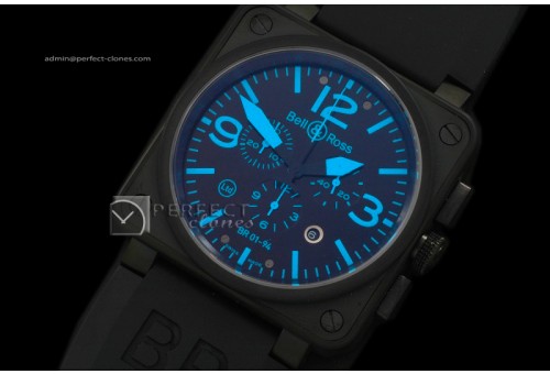 BO10014 BR Instrument 01-94 Limited Ed Chrono PVD Black/Blue