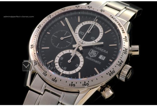 TG1011Carrera Automatic Chronograph SS Black Swiss 77528800b