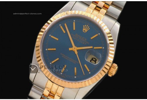 RDJMT100714K Wrapped Blue Dial Stick Markers Swiss Eta 2836
