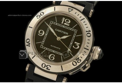 CARPS10022 Pasha 40.5mm Seatimer SS Black Swiss Eta 2836-2