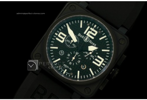 BO10021 BR Instrument 01-94 Chrono PVD C/F Black 46mm Swiss Qtz