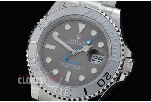 0 0 0 0 RYMEN00831 QF 126622 904L Steel Yachtmaster Men SS/SS Dark Rhodium Grey DD 3235 72 Hrs Reserved - Free Sprung Movement 