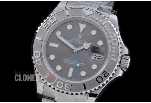 0 0 0 0 RYMEN00801 QF 126622 904L Steel Yachtmaster Men SS/SS Dark Rhodium Grey VR 3235