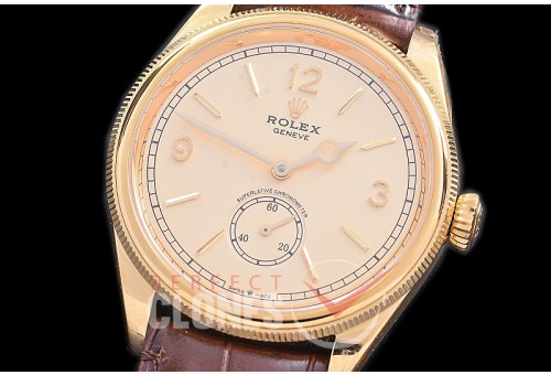 RLP1908-115 RF Perpetual 1908 52508 YG/LE Gold Asian Clone Cal 7140