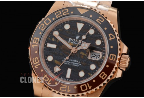 0 0 0 0 0 0 0 0 0 0 0 RLGFR00708W QF 2025 904L Steel GMT 126715CHNR RG/RG Oyster Tiger Iron DD 3285 CHS Free Sprung - Extra Weighted 