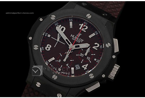 HB10012 Big Bang PVD Cappuccino Ed CF Maroon/Black Ceramic Bez