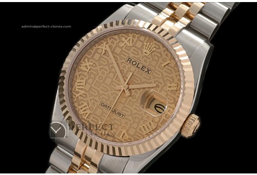 RDJMT01010 TT Jub SS Jubilee Gold Roman Swiss Eta 2836-2