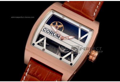 COTB10011 Ti-Bridge RG/LE White Skeleton Asian Auto 2813 Skeleto