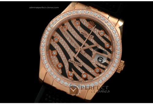 RDJMR00101 Royal Black RG/Diam Bez/RU Swiss Eta 2836