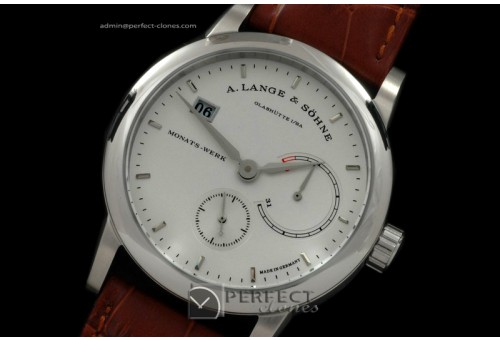 AL01001 Lange 31 SS/LE White Asian 21J Functional Power Reserve