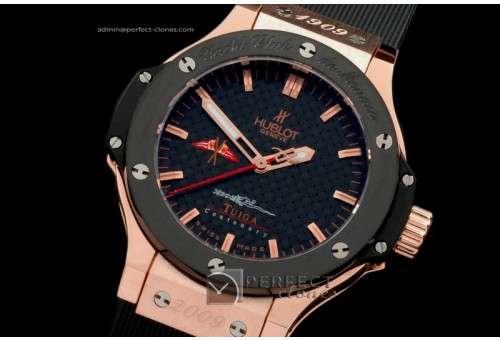 HB38-01011 Big Bang 38mm Tulga RG/Ru CF Black Swiss Quartz