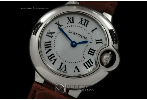CARBA00104A Ballon Bleu de Cartier Ladies SS/LE MOP White Swiss