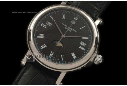 PPCA10002 Calastrava Calender SS/LE Black Asia 21J