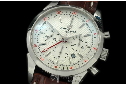 BLT01006L TransOcean Chrono/GMT Men SS/LE White A-77528800