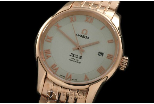 OMDE10091 Deville Co Axial Auto RG/RG White Asian 2824