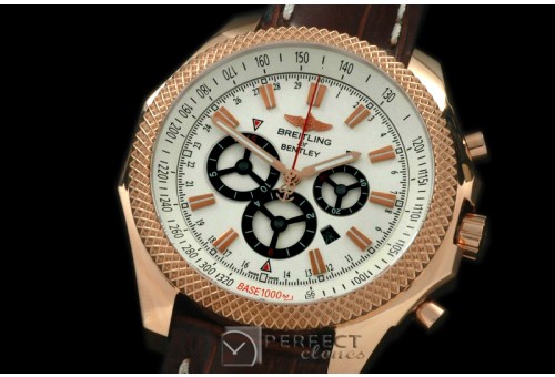 BLBB03008 Bentley Barnato Chrono RG/LE White A-775Sec@3