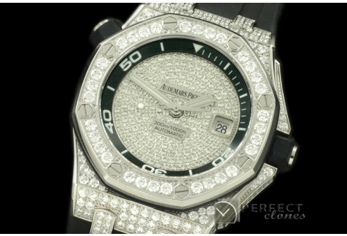 AP00018 Royal Oak Diver Bling SS/Diam/RU Black A-2824