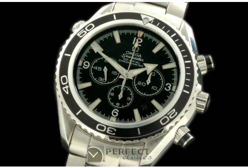 OMSE01027 Planet Ocean 45.5 Chrono SS/SS Black 7750