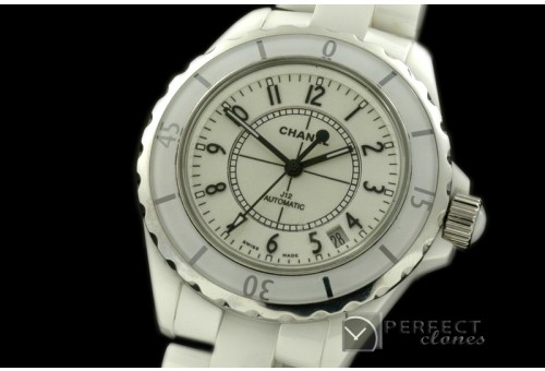 CHA-M-101 J12 White Ceramic Men Asian 2824 1-1