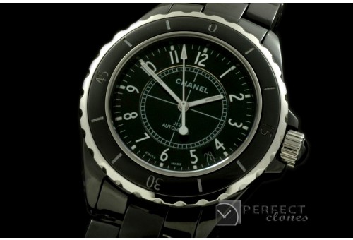CHA-M-101 J12 Black Ceramic Men Asian 2824 1-1