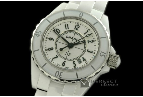 CHA-L-101 J12 White Ceramic Ladies Swiss Quartz 1-1