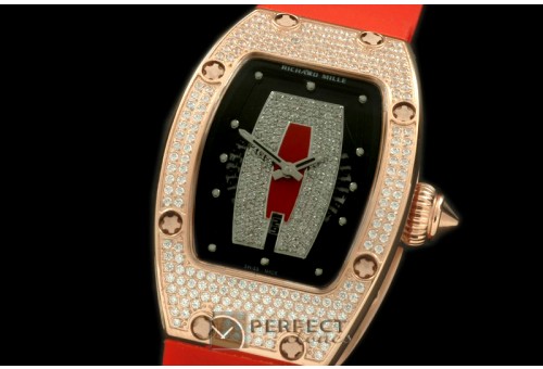 RM007-112 RG/RU Diam/Red Asian 21J Decorated