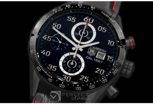 TG1887-212L Carrera 1887 Date Chrono PVD/LE Black A-7750