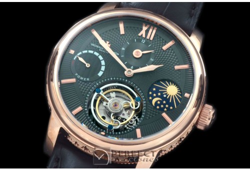 VC00012 Patrimony Tourbillon Moonphase/PR RG/LE Black F-Tourbi