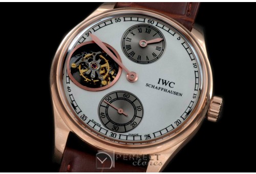 IWPTB00106 Portugese Regulator Tourbillon SS/LE White Tourbill