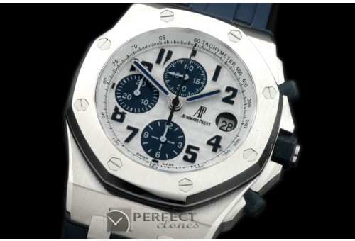 AAP10015R Royal Oak Chrono SS/RU Navy A-3126
