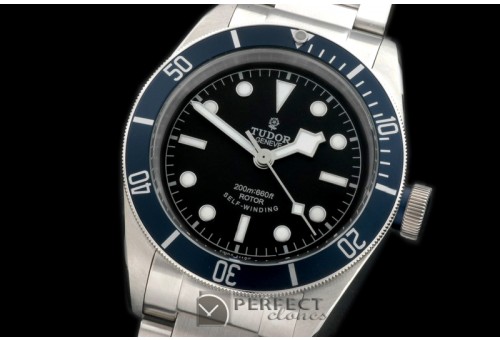 TU00112 Heritage Black Bay SS/SS Black/Blue Asian 2813