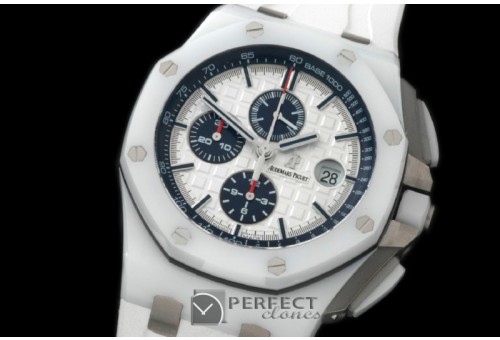 AAP00143 2014 Royal Oak Chronograph CER/RU Wht A-3126 Sec@12