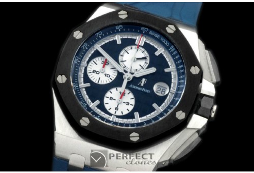 AAP00105R 2011 Royal Oak Chronograph SS/RU Blue A-3126 Sec@12