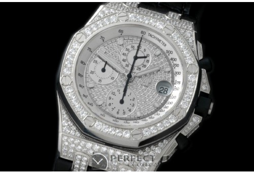 AAP10888 Royal Oak Chrono SS/LE Platinium Bling A-3126