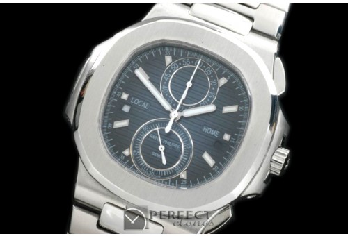 PP-5990-104 599Nautilis Chrono SS/SS Blue Jap Qtz