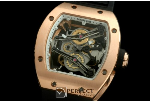 RM038-111 Bubba Watson Tourbillon RG/RU White Swiss Qtz