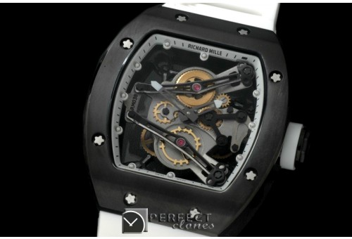 RM038-106 Bubba Watson Tourbillon PVD/RU White Swiss Qtz