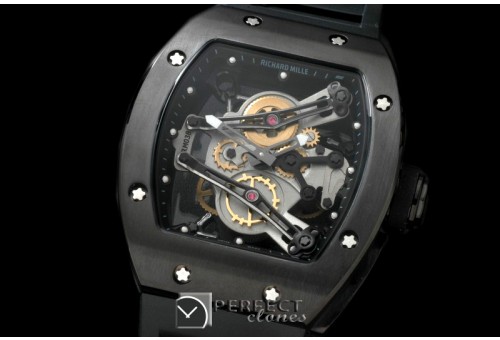 RM038-107 Bubba Watson Tourbillon PVD/RU Black Swiss Qtz