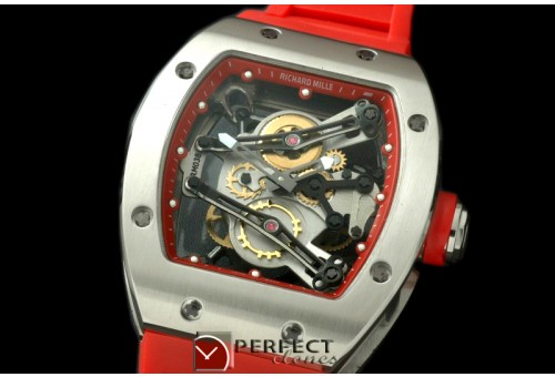 RM038-103 Bubba Watson Tourbillon SS/RU Red Swiss Qtz