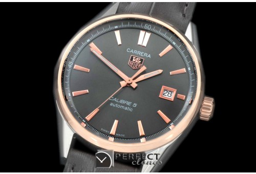 TGCA-00508L Carrera Calibre 5 Automatic SS/RG Grey A-2824