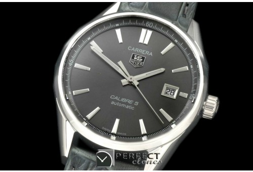 TGCA-00503L Carrera Calibre 5 Automatic SS/LE Grey A-2824