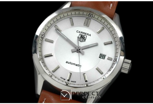 TG10043L Carrera Automatic Men SS/LE White Asian 2824-2