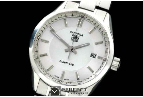 TG10043 Carrera Automatic Men SS/SS White Asian 2824-2