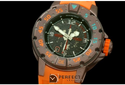 RM028-128 PVD Brown/RU Black Asian 7751 Decorated